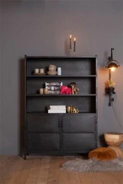 Bücherschrank Industrial 2 Turen. -Möbelhaus 22528Dec