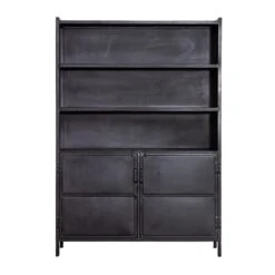 Bücherschrank Industrial 2 Turen. -Möbelhaus 22528Front