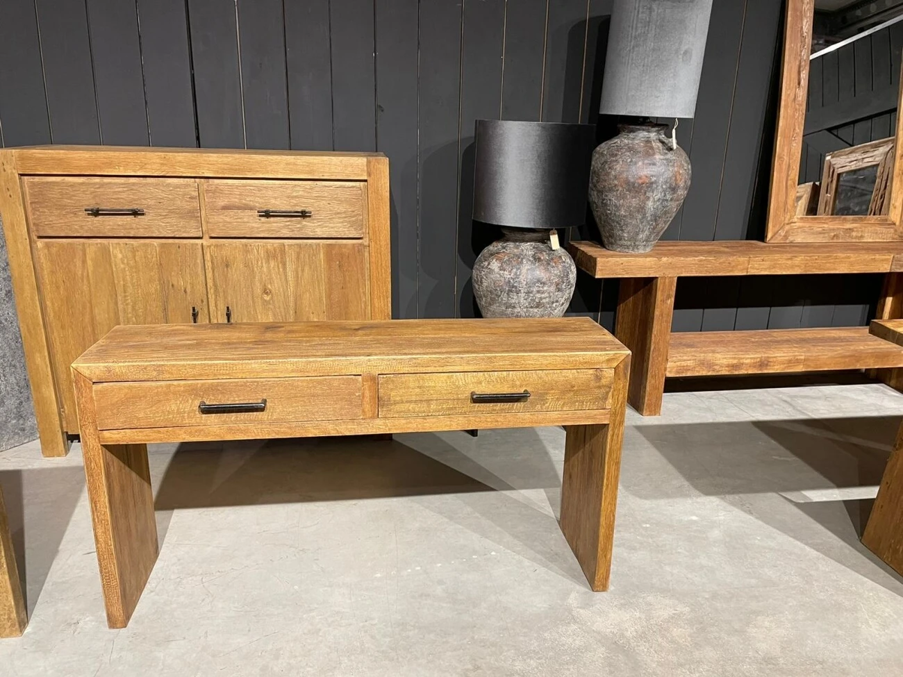 Balok Beistelltisch 2 Schubladen 1 Balok Beistelltisch 2 Schubladen