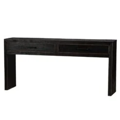 Balok Beistelltisch 2 Schubladen - Schwarz