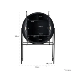 Barschrank Feda -Möbelhaus Barkast Feda zwart Mokana Meubelen 3