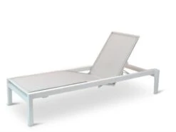 Chicago Gartenliege Alu Weiß