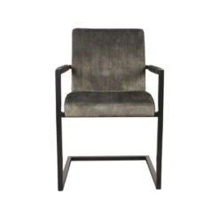 Esszimmerstuhl Milo Velours Hunter -Möbelhaus Eetkamerstoel Milo Hunter Velours 55x55x85 Cm Voorkant