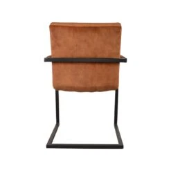 Esszimmerstuhl Milo Velours Oker -Möbelhaus Eetkamerstoel Milo Oker Velours 55x55x85 Cm Achterkant