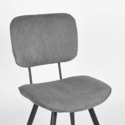 Esszimmerstuhl Vic Dunkelgrau -Möbelhaus Eetkamerstoel Vic Donkergrijs Ribcord Luxe Industrieel