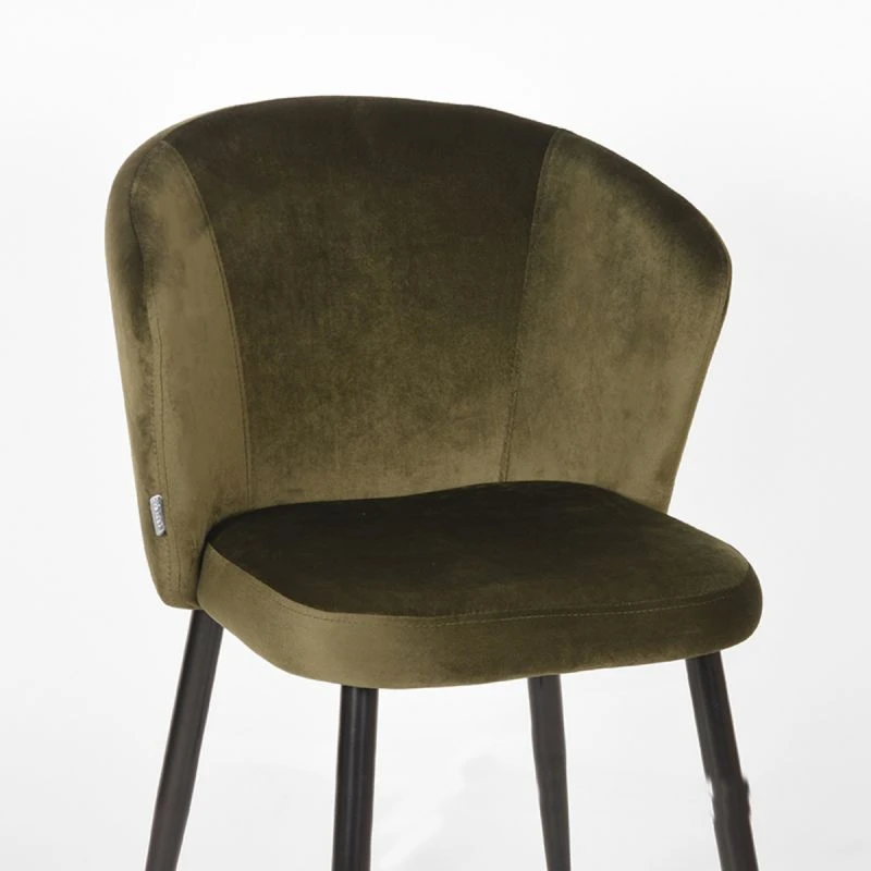 Esszimmerstuhl Wave Samt Army 3 Esszimmerstuhl Wave Samt Army – Bild 3
