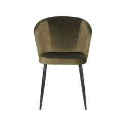 Esszimmerstuhl Wave Samt Army 9 Esszimmerstuhl Wave Samt Army -Möbelhaus Eetkamerstoel Wave Army Fluweel zwart onderstel industrieel