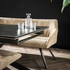 Esszimmertisch Dean -Möbelhaus Eetkamertafel Dean Zwart Keramiek Uitschuifbaar 3