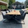 Teak Outdoor Esstisch Mit Bein