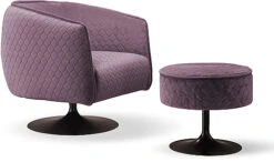 Sessel Jazz, Mosterd, Inclusief Hocker