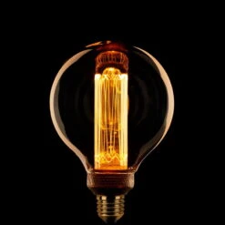 , Smoke -Möbelhaus Globe staaf 3 Stappen 95mm Amber