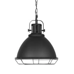 Hängeleuchte Spot Schwarzes Metall -Möbelhaus Hanglamp Spot zwart metaal industrieel Mokana Meubelen