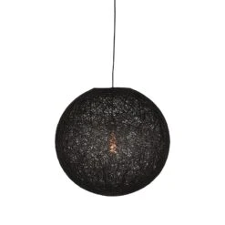 Hängelampe Twist Schwarz, Zwart