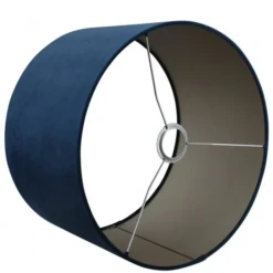 Lampenschirm Alice Cylinder - Blau Taupe
