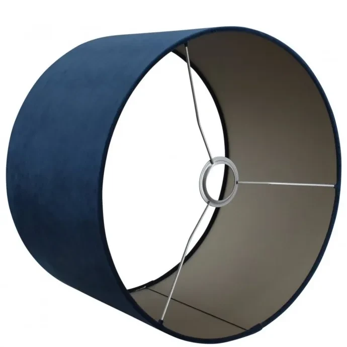 Lampenschirm Alice Cylinder - Blau Taupe 1 Lampenschirm Alice Cylinder - Blau Taupe