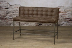 Esszimmerbank Vasco, Amazon Cognac -Möbelhaus NC 0261 Vasco bench 130 fabric amazon 8 brown v