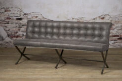 Esszimmerbank Barcelona, Cherokee Grey 7 Esszimmerbank Barcelona, Cherokee Grey -Möbelhaus NC 0275 Barcelona bench 185 fabric cherokee 1 grey v
