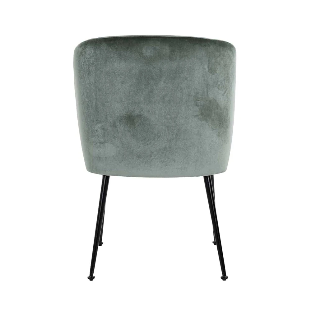 Stuhl Fallon Jade Samt / Schwarz (Genova 504 Jade) 2 Stuhl Fallon Jade Samt / Schwarz (Genova 504 Jade) – Bild 2