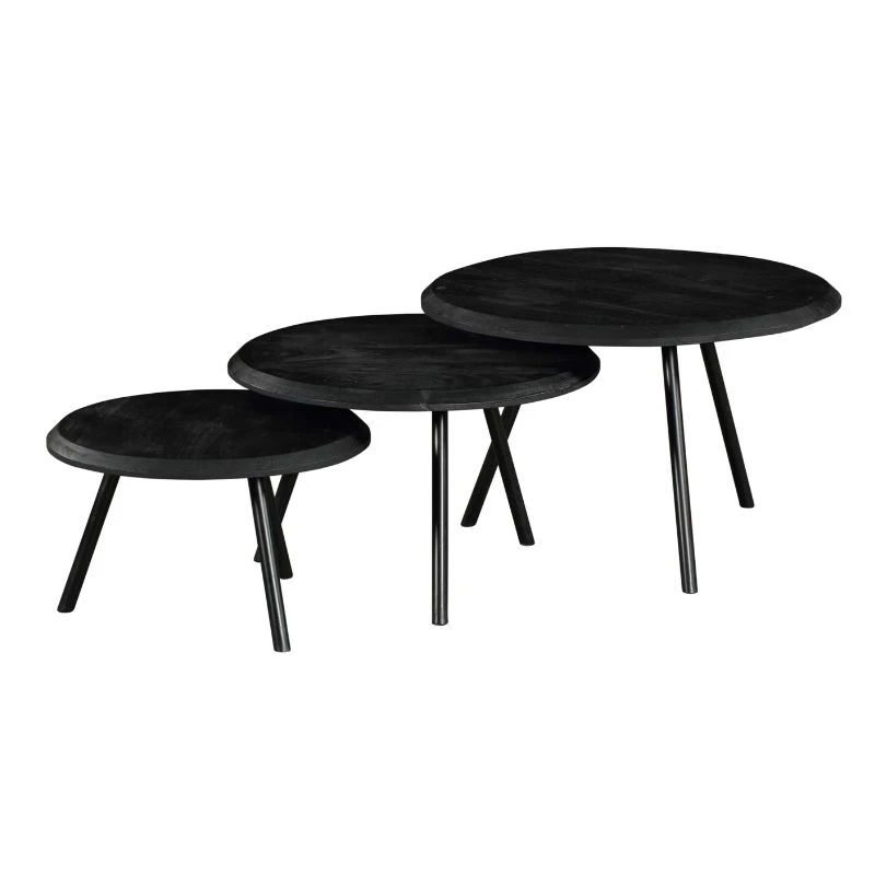 Couchtischset Ohio Schwarz 2 Couchtischset Ohio Schwarz – Bild 2