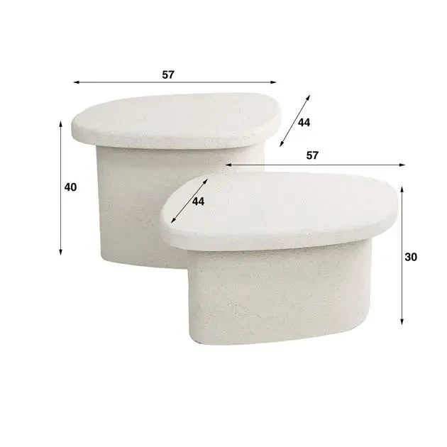 Couchtischset Stone Organic 1 Couchtischset Stone Organic