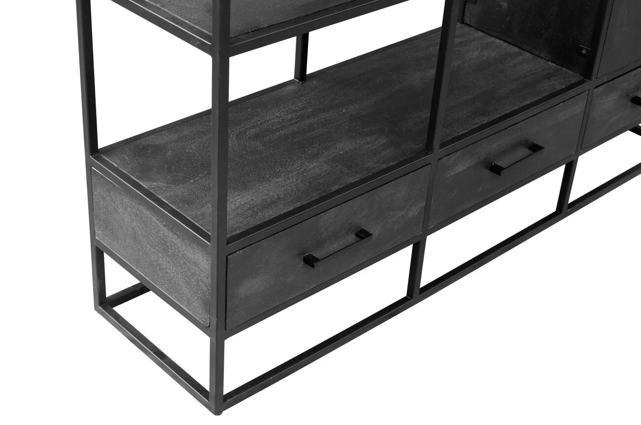 Wandschrank Utah XXL Schwarz 4 Wandschrank Utah XXL Schwarz – Bild 4