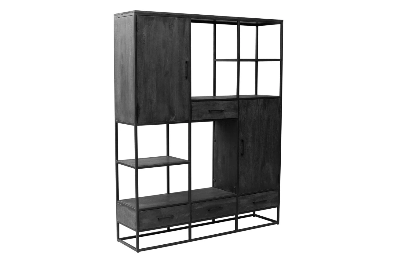 Wandschrank Utah XXL Schwarz 2 Wandschrank Utah XXL Schwarz – Bild 2