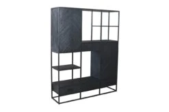 Wandschrank Utah Fischgräte XXL Schwarz