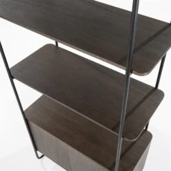 Wandschrank James Braun Small -Möbelhaus Wandkast James small Bruin Mokana Meubelen 2