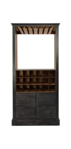 Weinschrank Worn Black