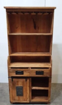 Works Weinschrank -Möbelhaus Wijnkast works hoog mangohout