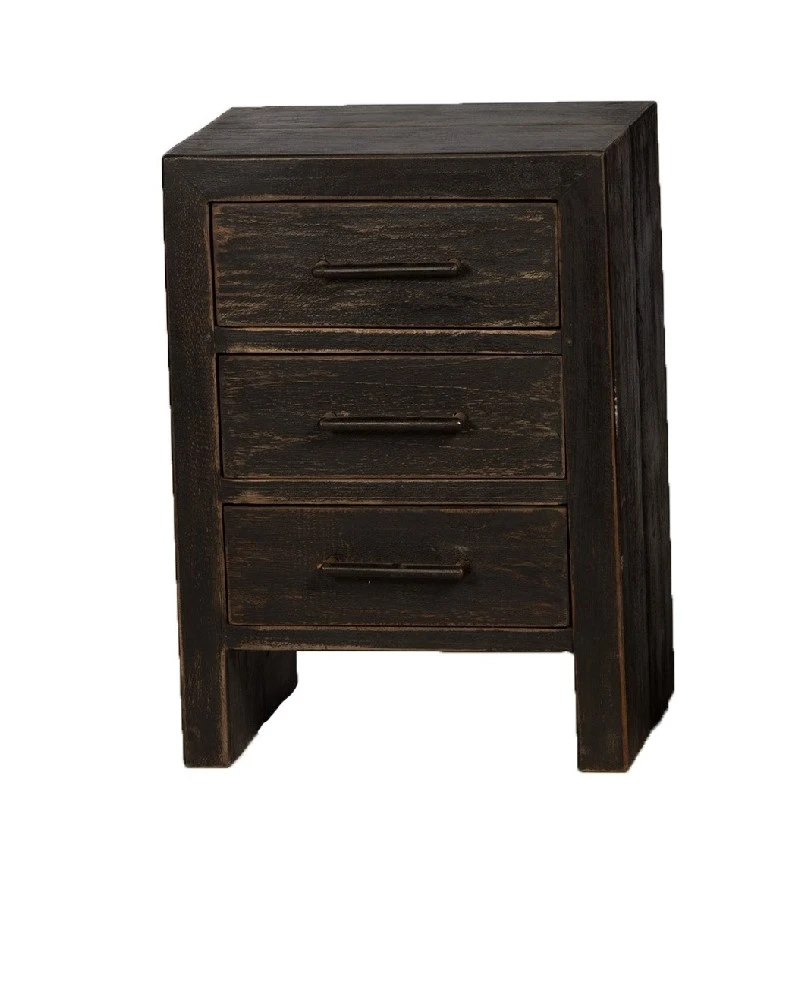 Nachttisch Balok - Schwarz 2 Nachttisch Balok - Schwarz – Bild 2