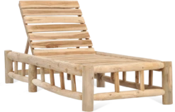 Barney Teak Sunlounger