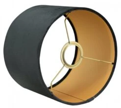 Lampe Livio Schwarz - Schwarze Schirm -Möbelhaus lampenkap zwart