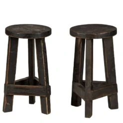 Roots Schemel Schwarz